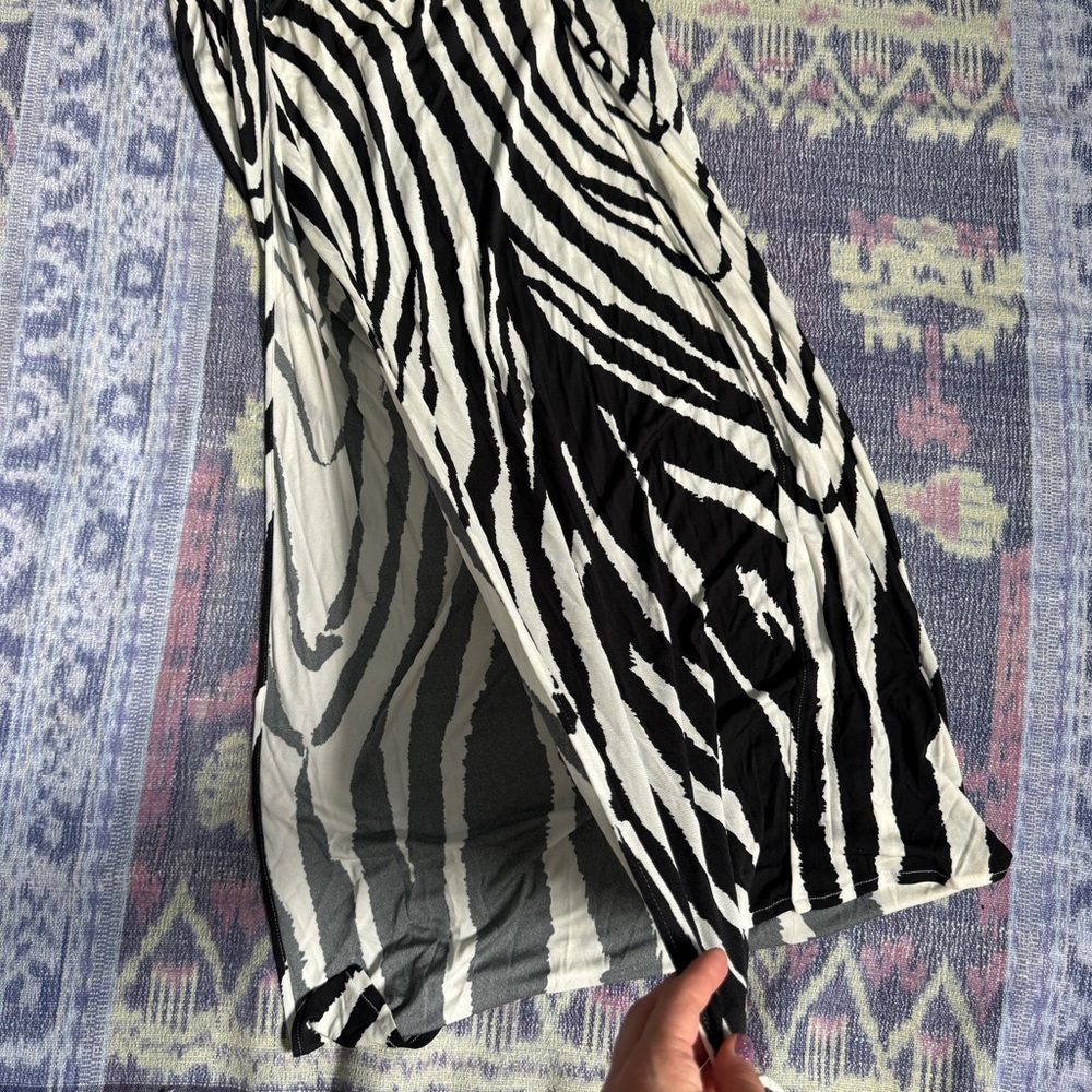 Robert Cavalli Women's Zebra Print Maxi Dress - Picture 15 of 16